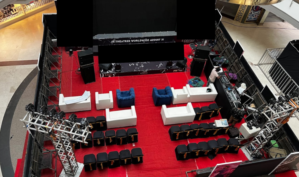 this photo represents movie promotion event